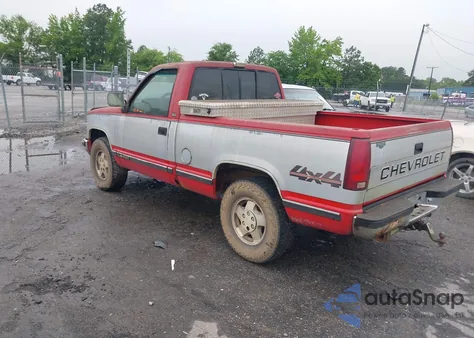 1993 Chevrolet Gmt-400 K1500 из США, поврежденный, VIN 1GCEK14K6PZ198042